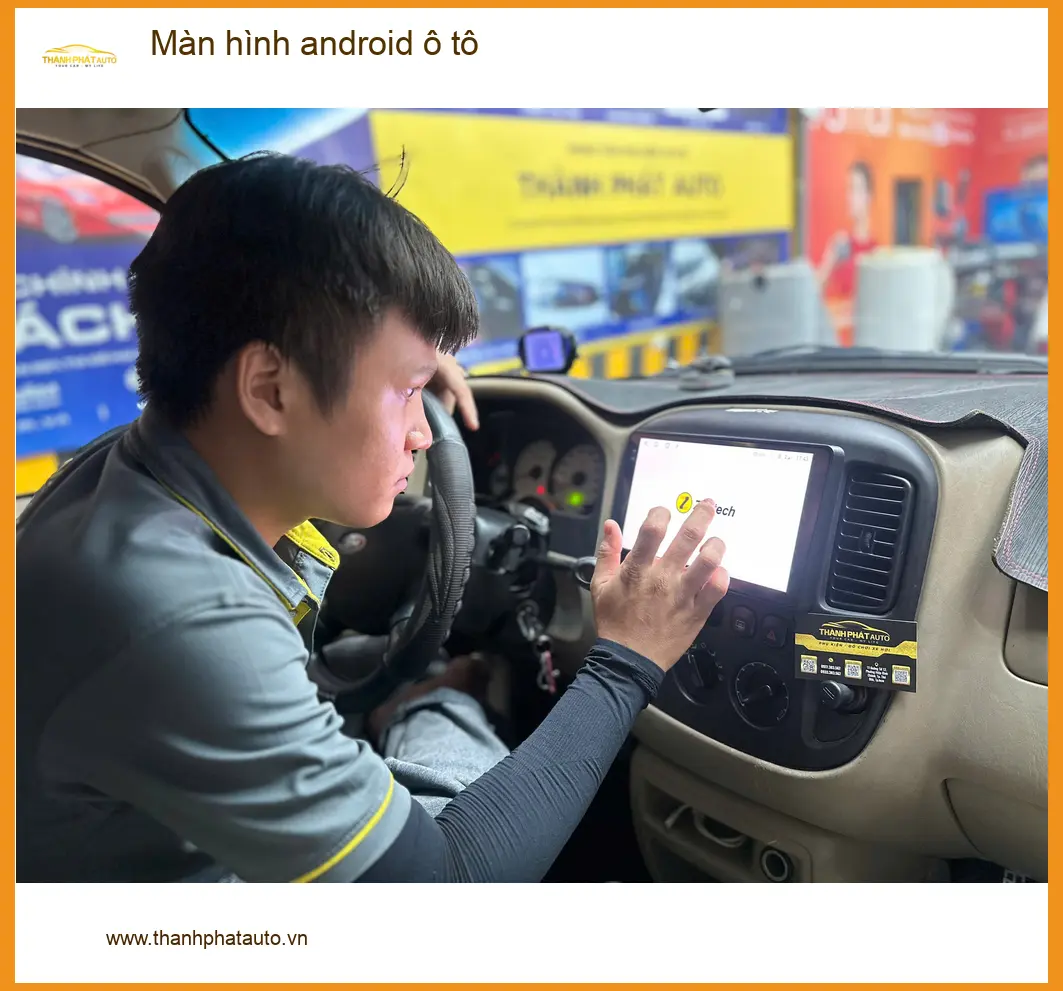 Anh Cường lắp màn hình Android ô tô cho Toyota Vios tại Nhà Bè ảnh thực tế 2