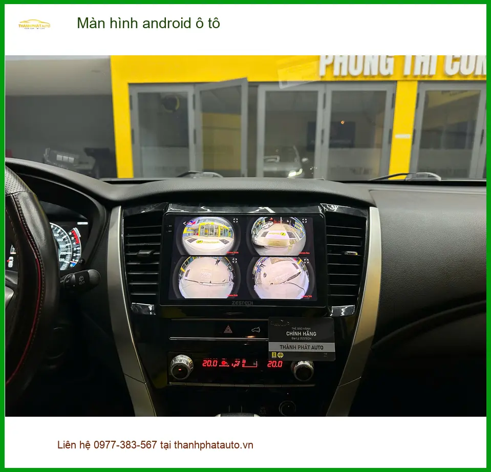 Cô Thanh lắp Màn hình android ô tô cho Toyota Camry tại Quận Phú Nhuận ảnh thực tế 2