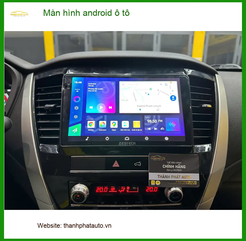 Cô Thanh lắp Màn hình android ô tô cho Toyota Camry tại Quận Phú Nhuận ảnh thực tế 3