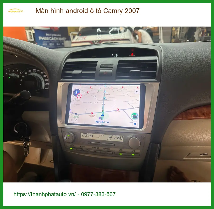 Anh Minh lắp màn hình Android ô tô Camry 2007 tại Quận Thủ Đức ảnh thực tế 2
