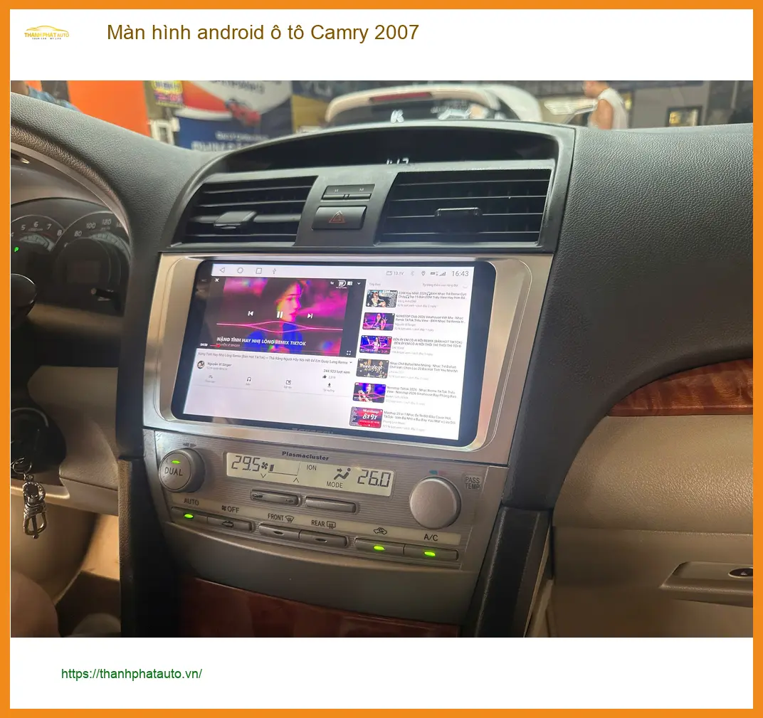 Anh Minh lắp màn hình Android ô tô Camry 2007 tại Quận Thủ Đức ảnh thực tế 3