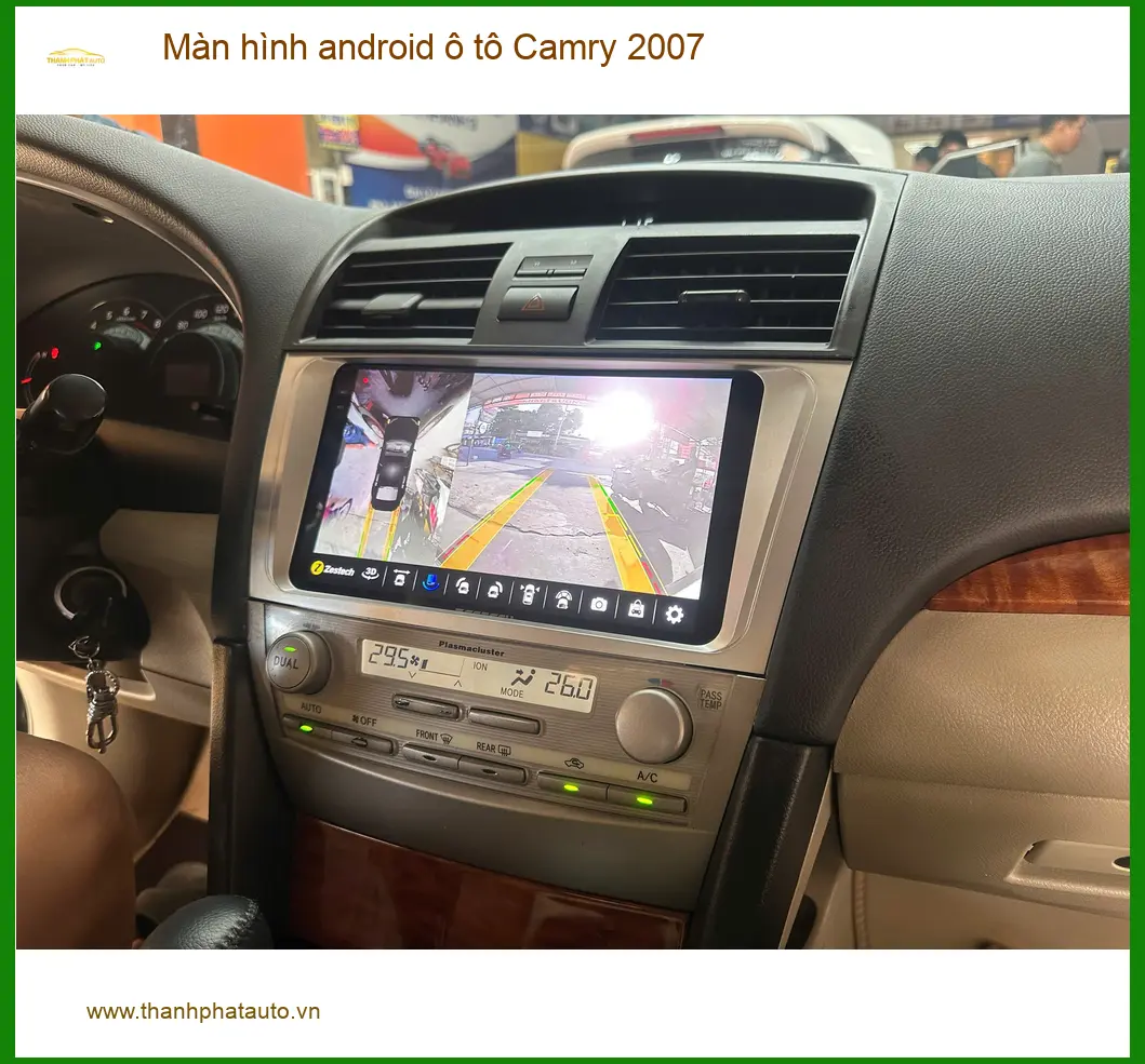 Anh Phước lắp màn hình Android ô tô Camry 2007 tại Bình Chánh để xe hiện đại hơn ảnh thực tế 5