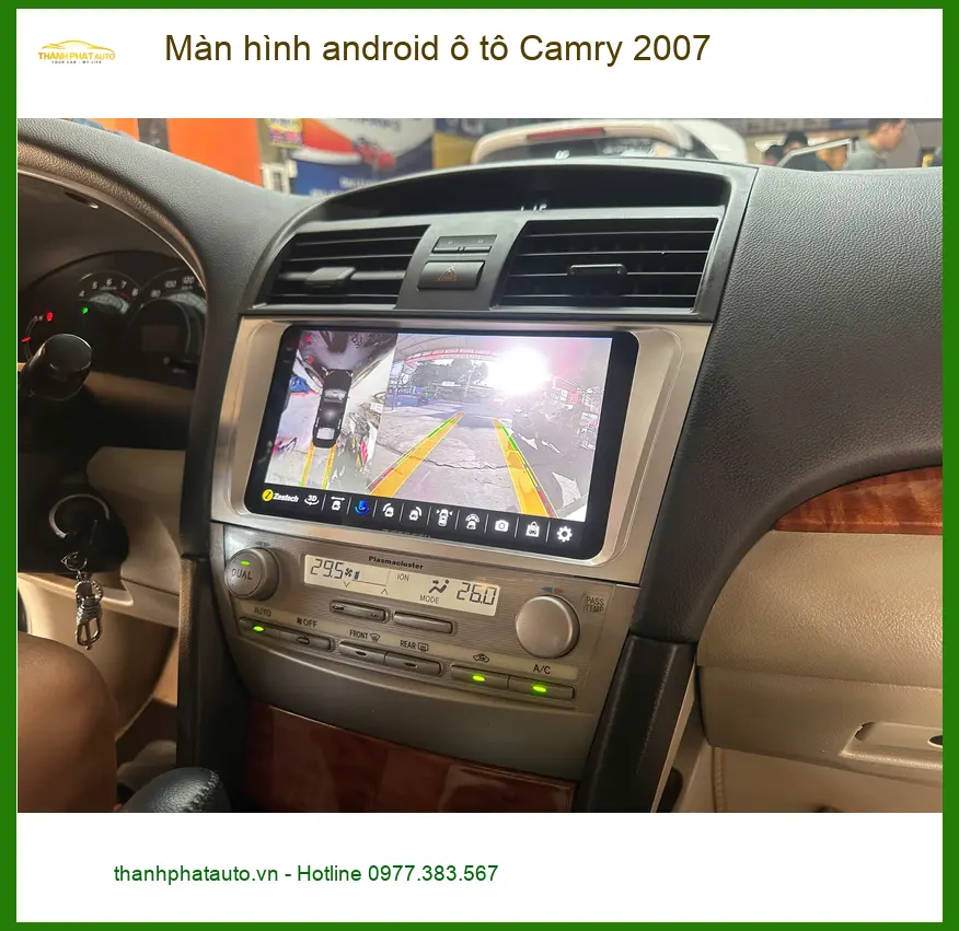 Chị Thảo lắp màn hình Android ô tô Camry 2007 Quận 5, cần bản đồ thông minh. ảnh thực tế 2