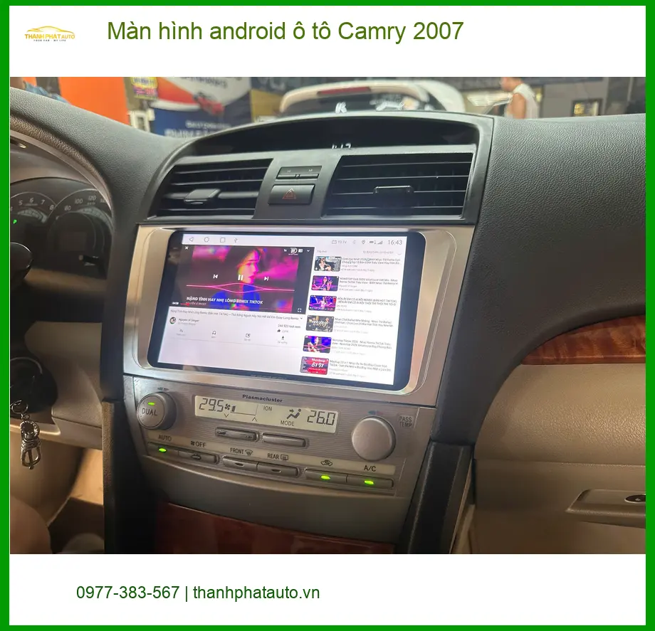 Chị Thảo lắp màn hình Android ô tô Camry 2007 Quận 5, cần bản đồ thông minh. ảnh thực tế 4