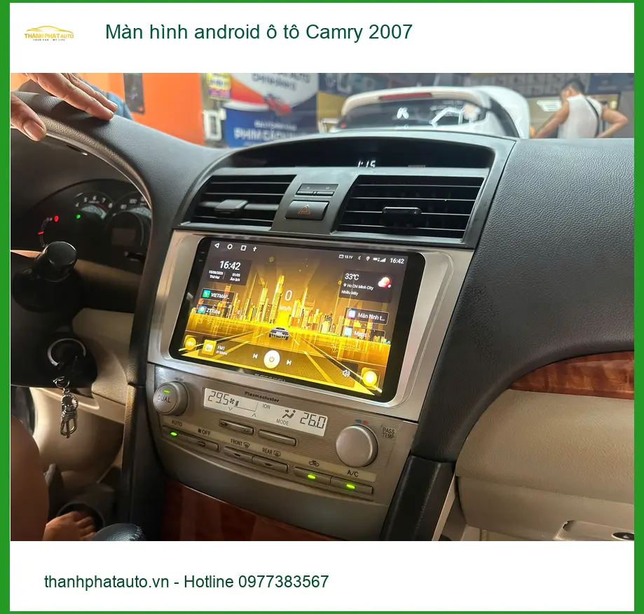 Chị Thảo lắp màn hình Android ô tô Camry 2007 Quận 5, cần bản đồ thông minh. ảnh thực tế 5