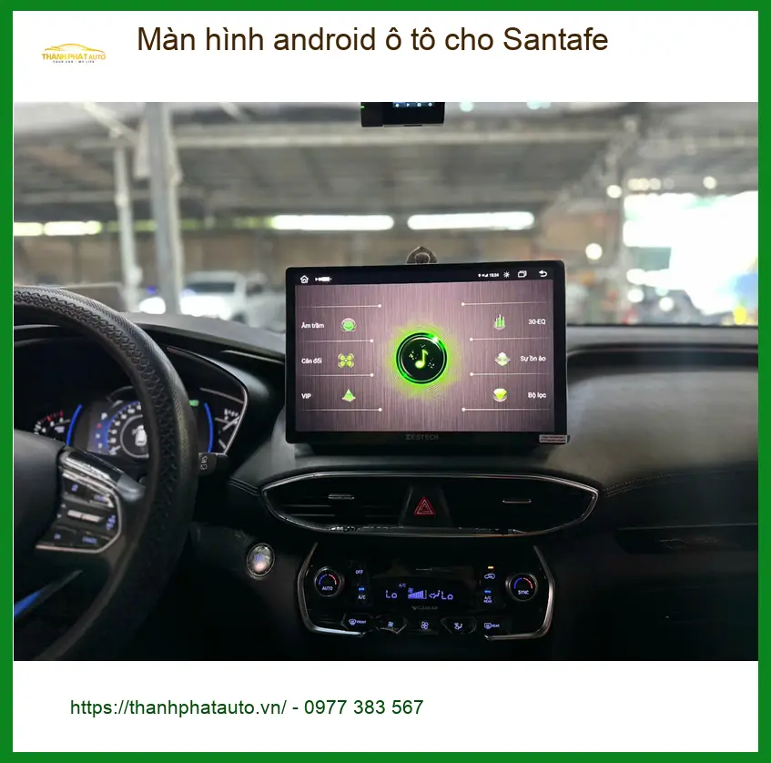 Anh Dũng lắp màn hình android ô tô Santafe Quận 3 uy tín, giá tốt ảnh thực tế 5