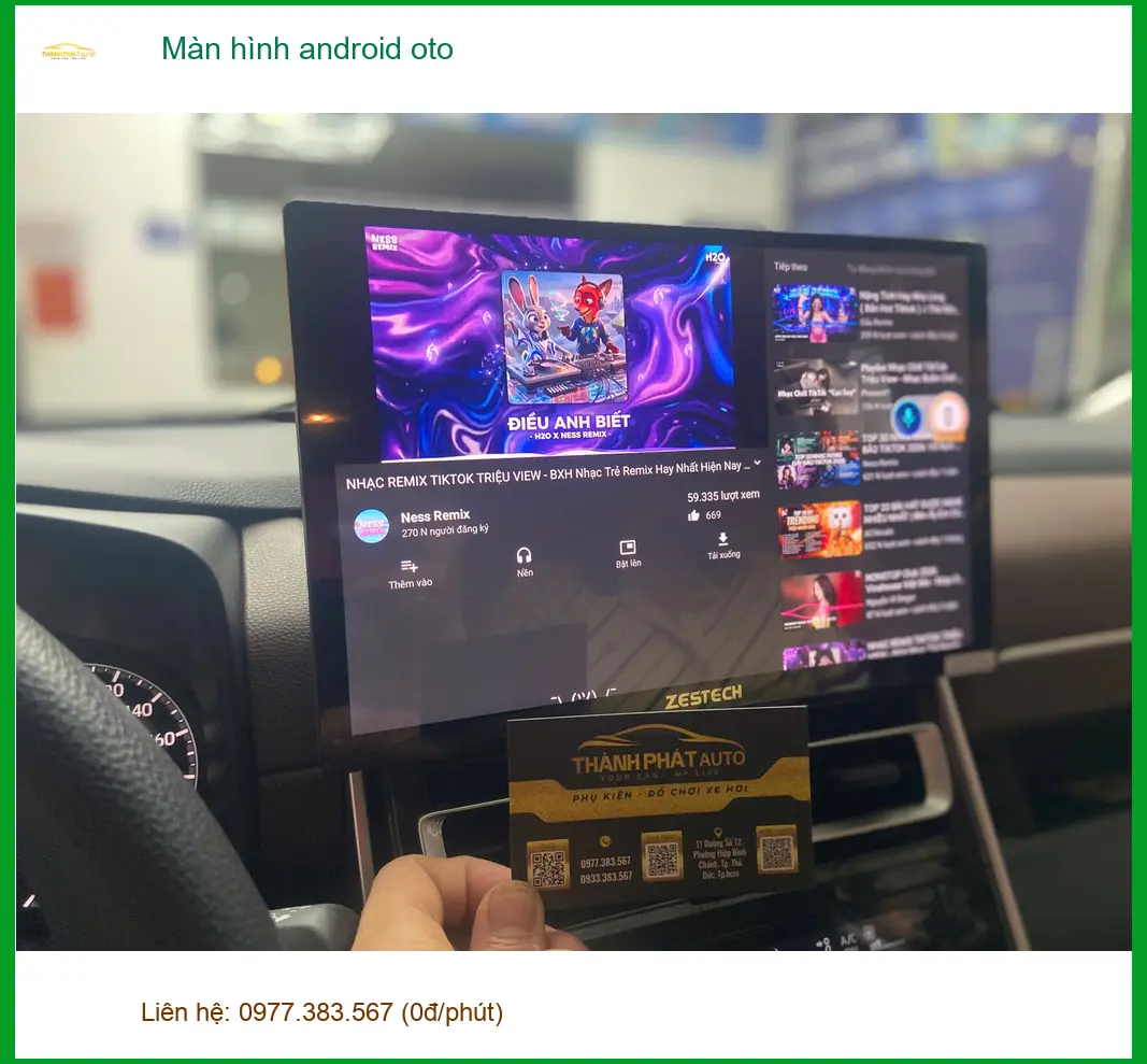 Anh Khôi lắp màn hình android ô tô Honda CR-V tại Quận Phú Nhuận ảnh thực tế 2