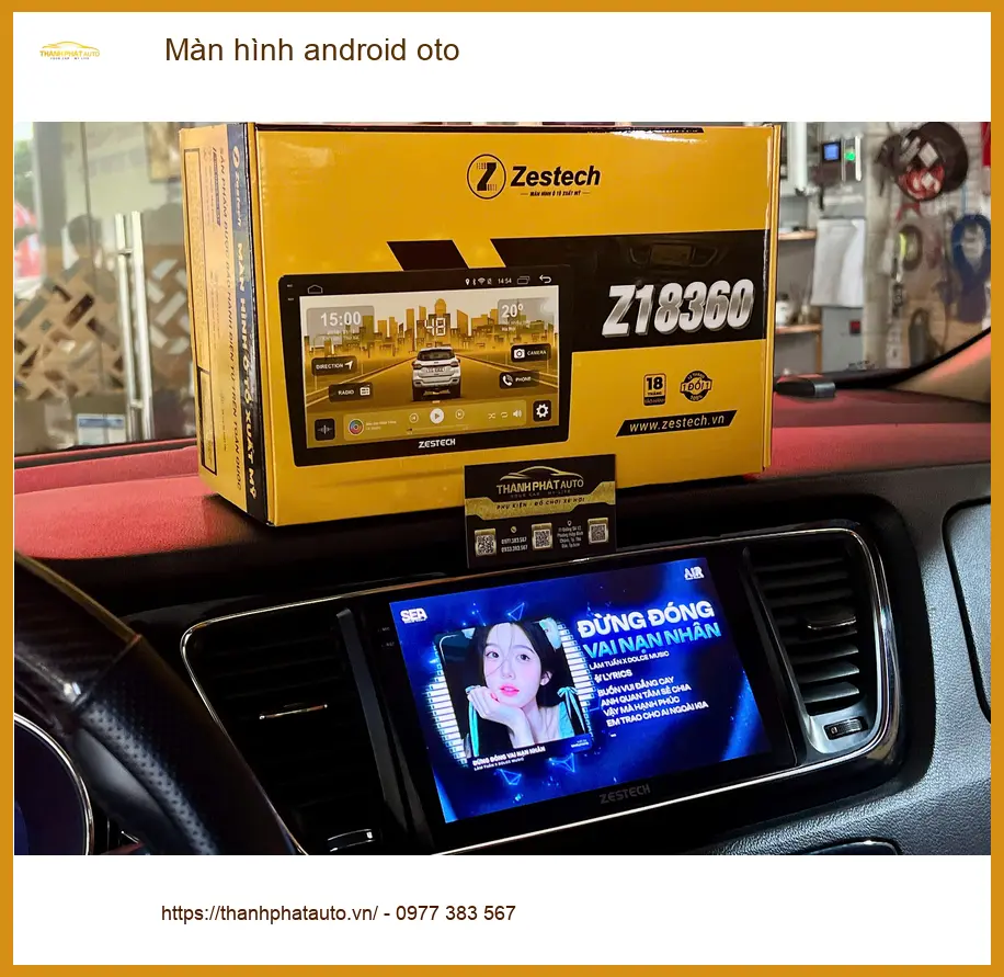 Chú Phát nâng cấp màn hình android cho Hyundai Elantra vì màn zin quá cũ tại Quận Thủ Đức