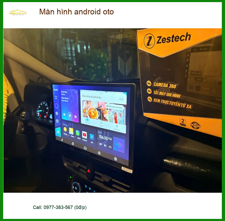 Chị Hương nâng cấp màn hình android oto cho Toyota Camry tại Quận 2