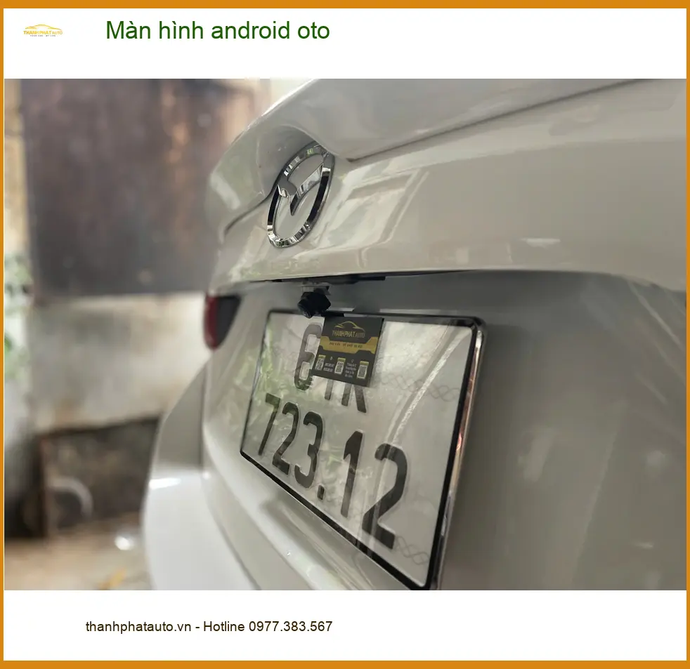 Anh Nhật lắp màn hình android cho Hyundai SantaFe tại Quận 3 vì màn zin quá lỗi thời ảnh thực tế 2