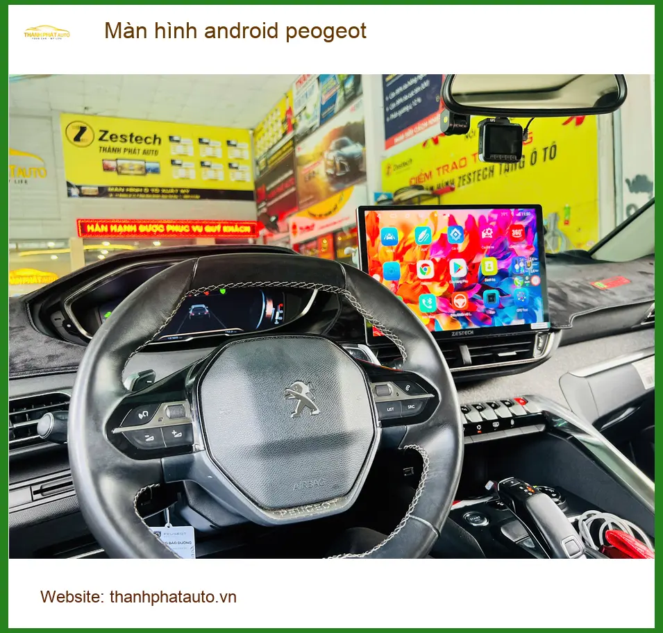 Anh Bách lắp màn hình android Peugeot 3008 tại Quận 6 để trải nghiệm đa phương tiện ảnh thực tế 2