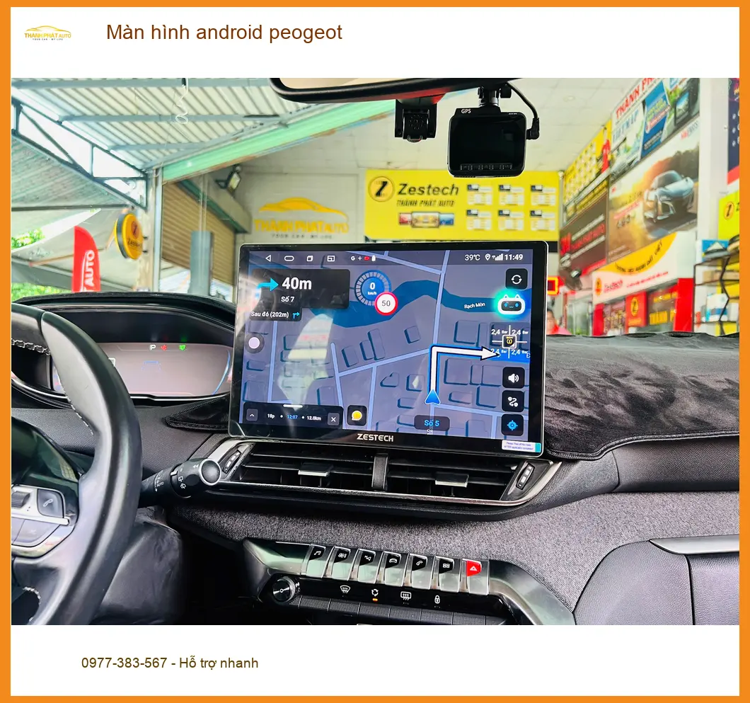 Anh Bách lắp màn hình android Peugeot 3008 tại Quận 6 để trải nghiệm đa phương tiện ảnh thực tế 5