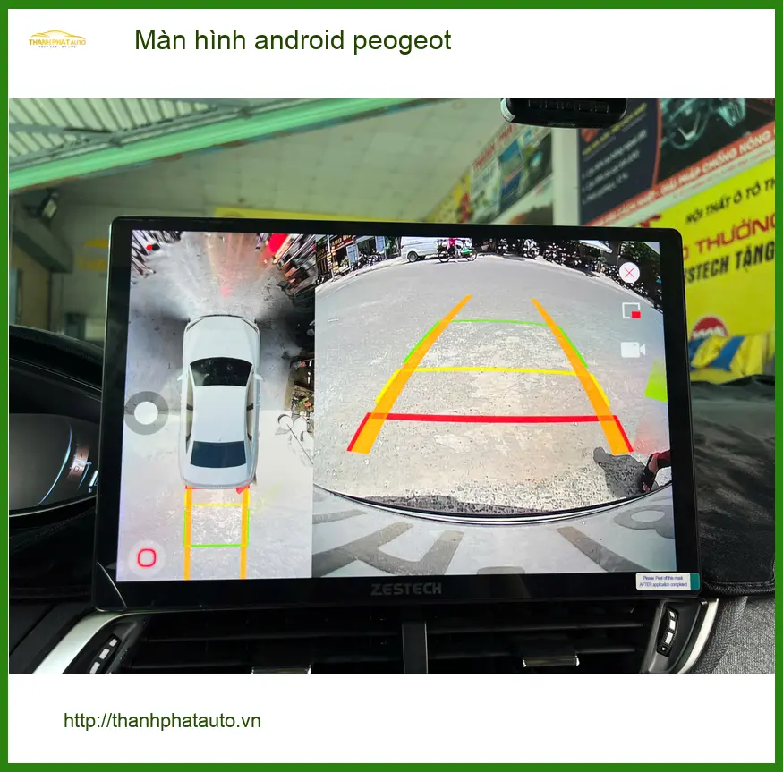 Chú Lợi lắp màn hình Android Peugeot 3008 tại Quận 8 vì màn zin thiếu tính năng ảnh thực tế 4