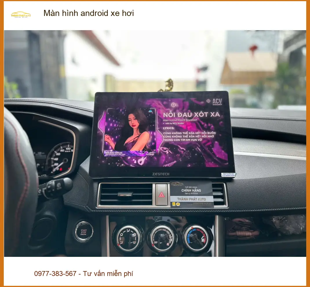 Anh Khang lắp màn hình Android xe hơi Honda CRV tại Quận Gò Vấp ảnh thực tế 2
