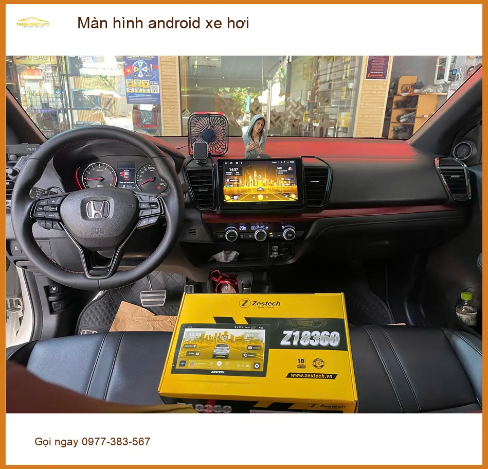 Chú Tân nâng cấp màn hình Android xe Honda CRV tại Quận 12 vì màn zin chậm ảnh thực tế 5