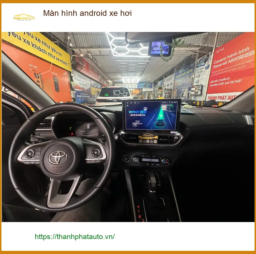 Anh Bách lắp màn hình android xe hơi cho Hyundai Creta tại Hóc Môn để tiện đường đi làm
