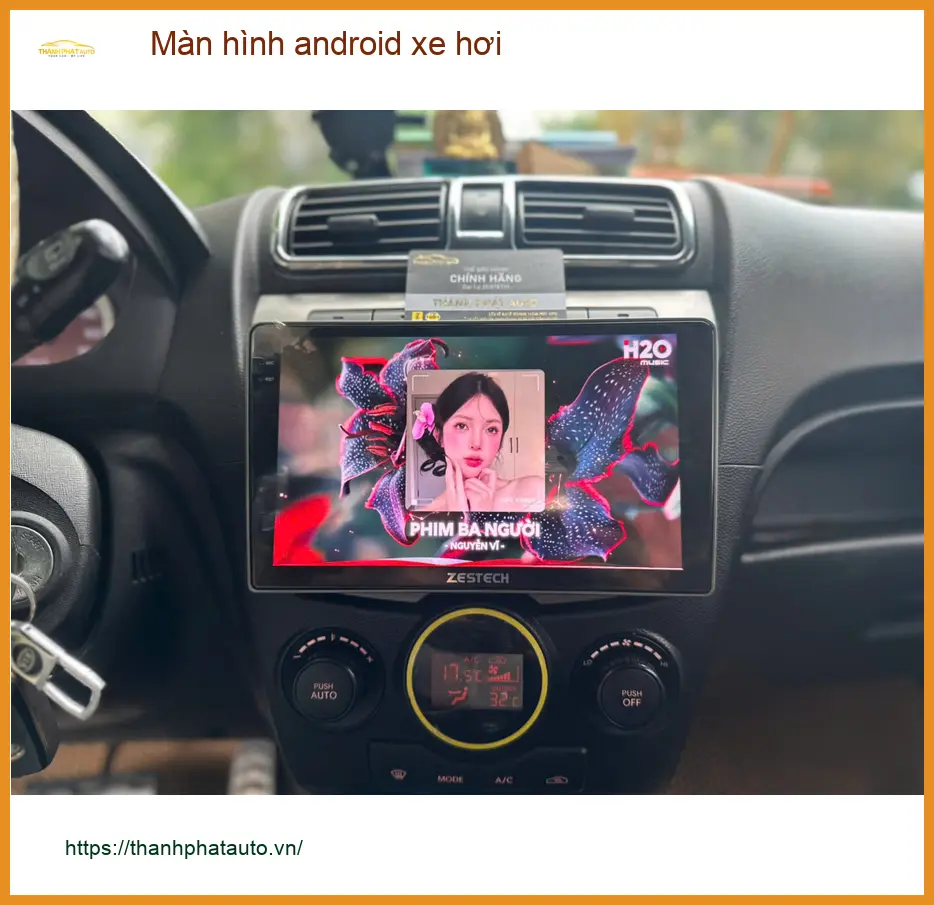 Anh Tú lắp màn hình Android xe hơi Kia Soluto ở Quận 9 để giải trí ảnh thực tế 2