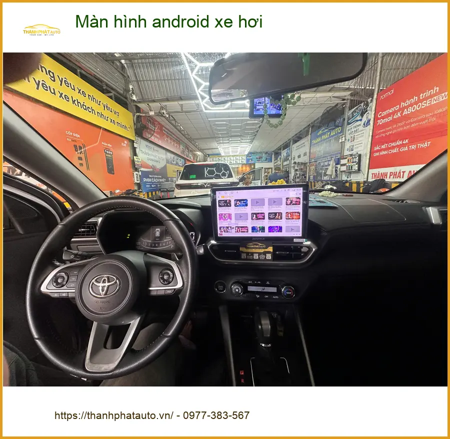 Anh Bách lắp màn hình android xe hơi cho Hyundai Creta tại Hóc Môn để tiện đường đi làm ảnh thực tế 3