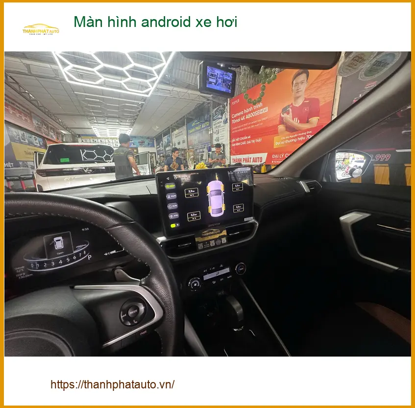 Anh Bách lắp màn hình android xe hơi cho Hyundai Creta tại Hóc Môn để tiện đường đi làm ảnh thực tế 4