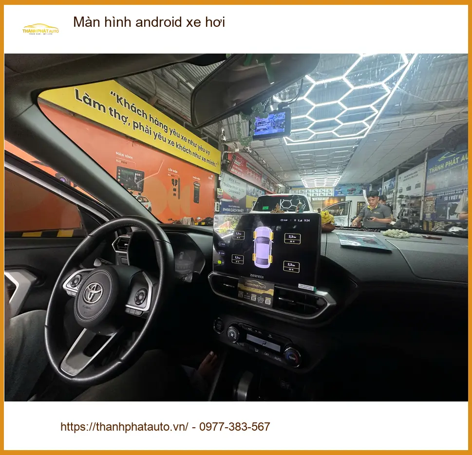Anh Bách lắp màn hình android xe hơi cho Hyundai Creta tại Hóc Môn để tiện đường đi làm ảnh thực tế 5
