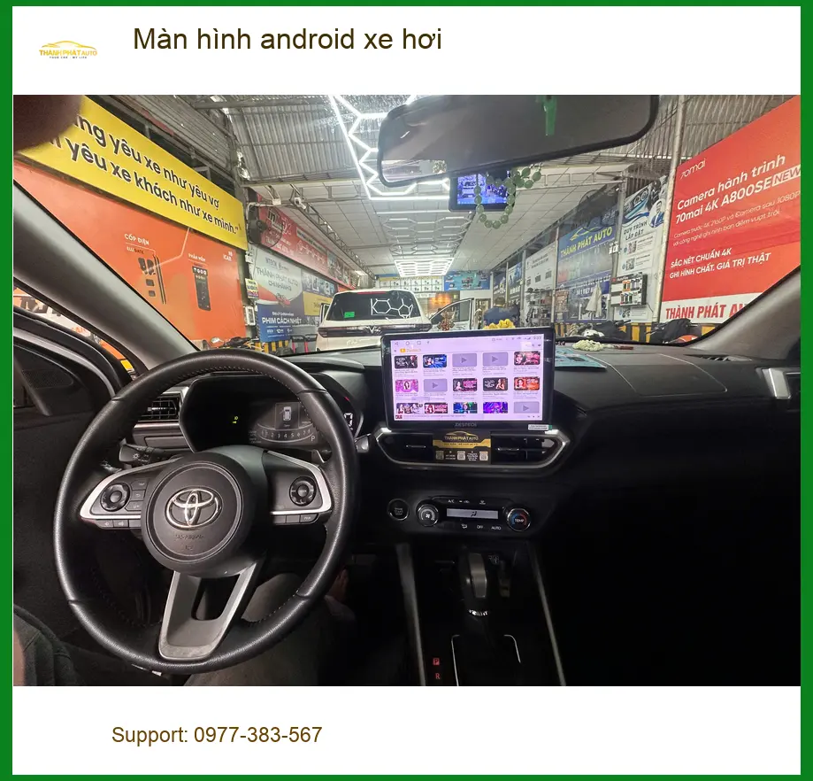 Anh Trung lắp màn hình Android xe hơi cho Toyota Camry Quận 9