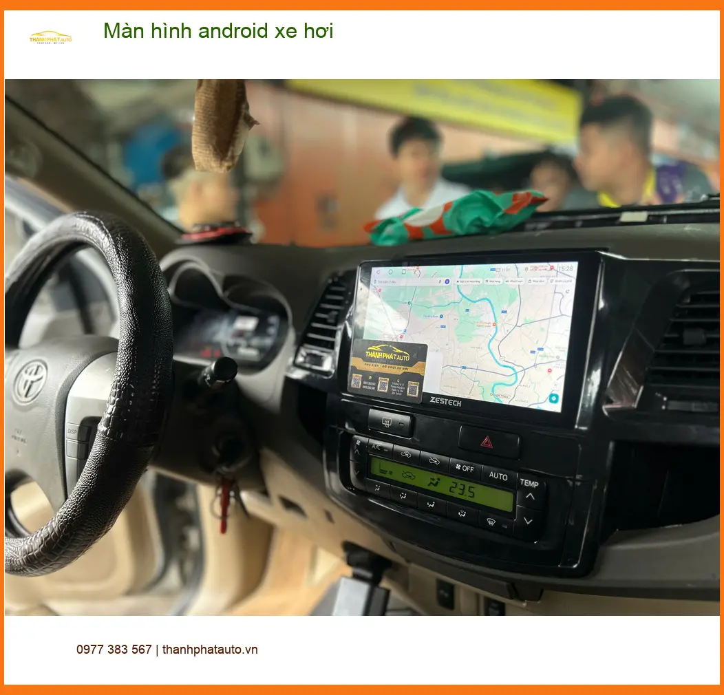 Anh Khang lắp màn hình android xe hơi Hyundai Accent tại Quận 9 ảnh thực tế 3