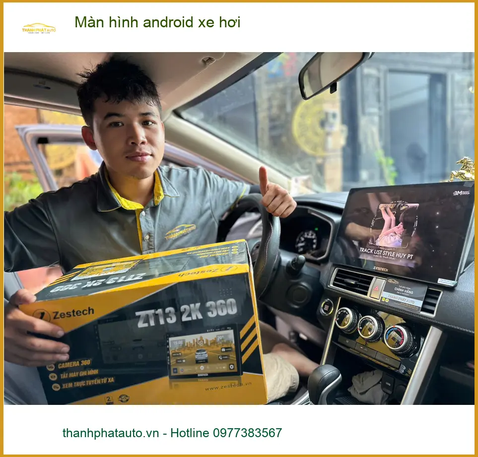 Bác Vinh lắp màn hình Android xe hơi cho Hyundai Accent tại Quận 7 để có nhiều tiện ích hơn ảnh thực tế 3