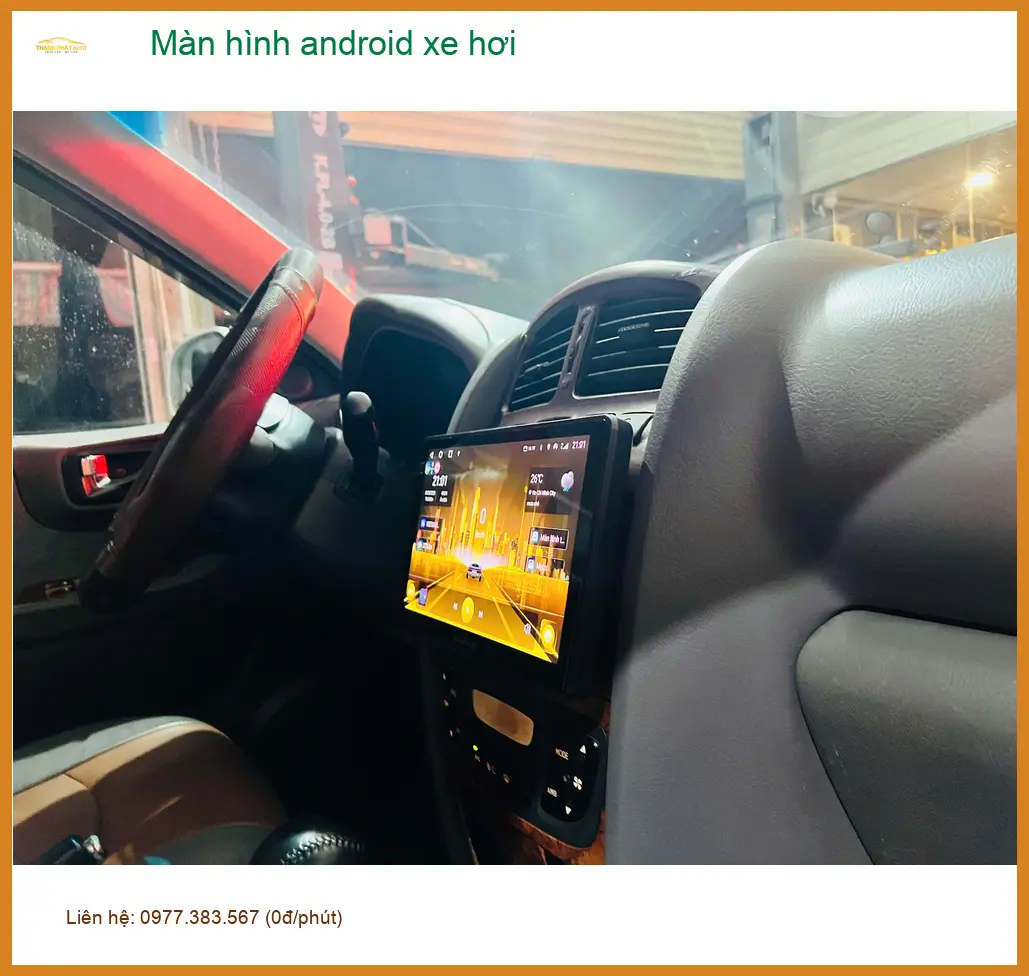 Chú Minh nâng cấp màn hình Android xe hơi Toyota Cross tại Bình Chánh ảnh thực tế 2