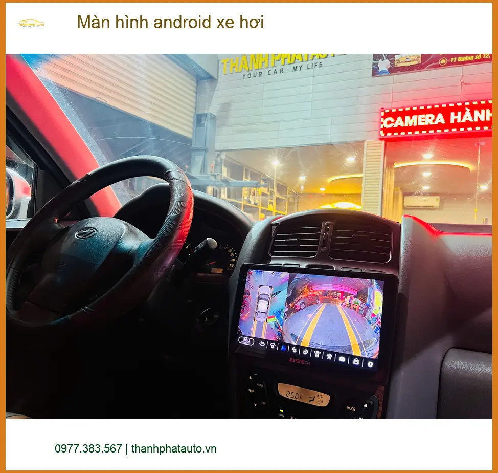 Chú Minh nâng cấp màn hình Android xe hơi Toyota Cross tại Bình Chánh ảnh thực tế 3
