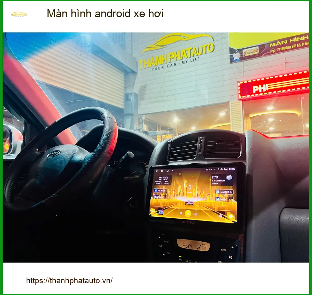 Chú Minh nâng cấp màn hình Android xe hơi Toyota Cross tại Bình Chánh ảnh thực tế 4
