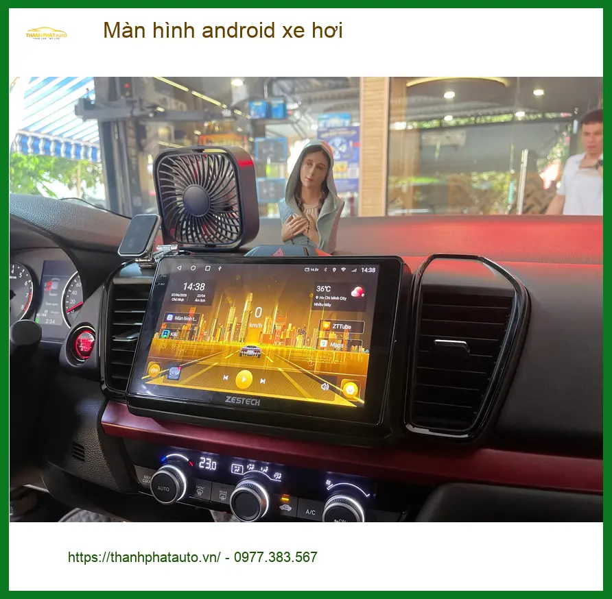 Anh Quang Minh lắp màn hình android xe hơi Suzuki XL7 tại Quận Bình Thạnh.