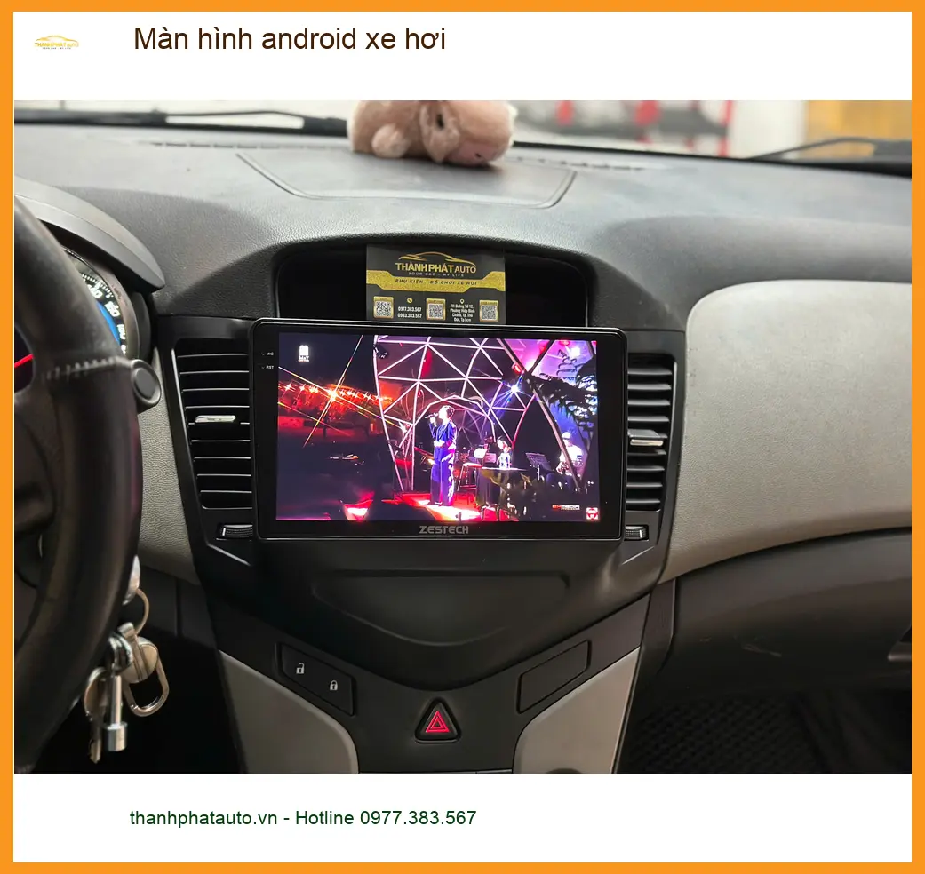 Anh Bảo lắp màn hình Android xe hơi Hyundai Accent tại Hóc Môn vì màn zin quá cũ ảnh thực tế 2