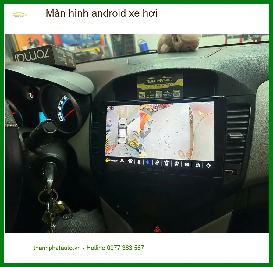 Anh Bảo lắp màn hình Android xe hơi Hyundai Accent tại Hóc Môn vì màn zin quá cũ ảnh thực tế 3