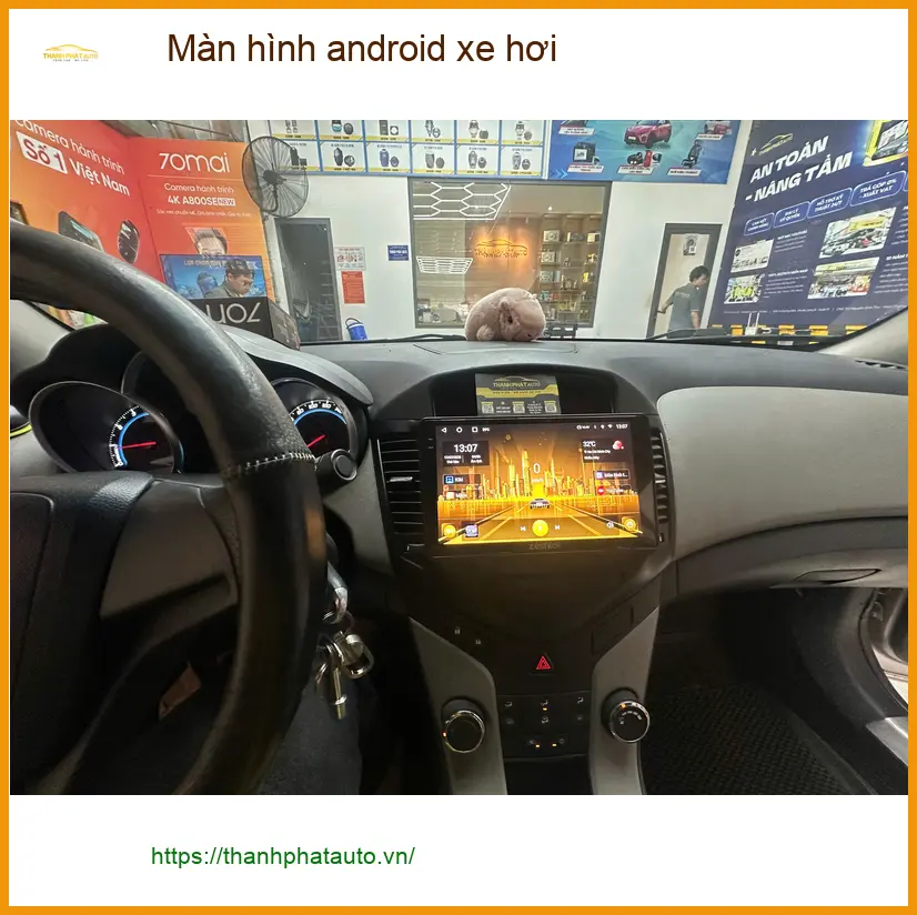 Anh Bảo lắp màn hình Android xe hơi Hyundai Accent tại Hóc Môn vì màn zin quá cũ ảnh thực tế 4