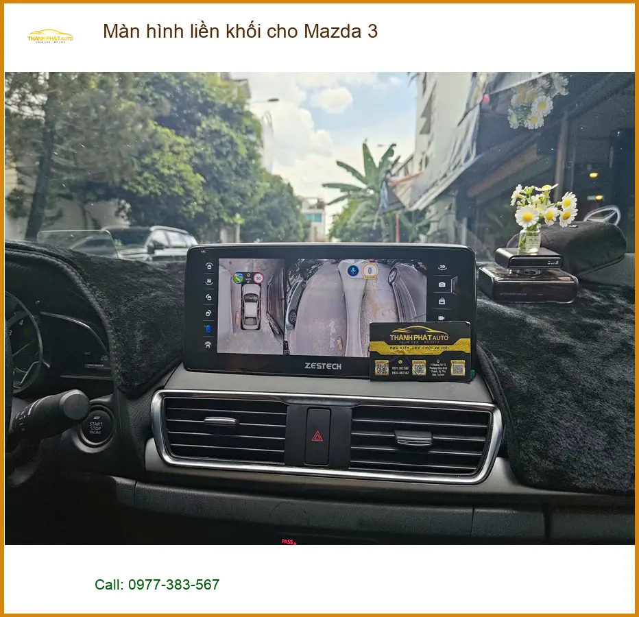 Anh Hưng lắp màn hình liền khối cho Mazda 3 tại Quận 7 để nâng tầm trải nghiệm lái ảnh thực tế 5