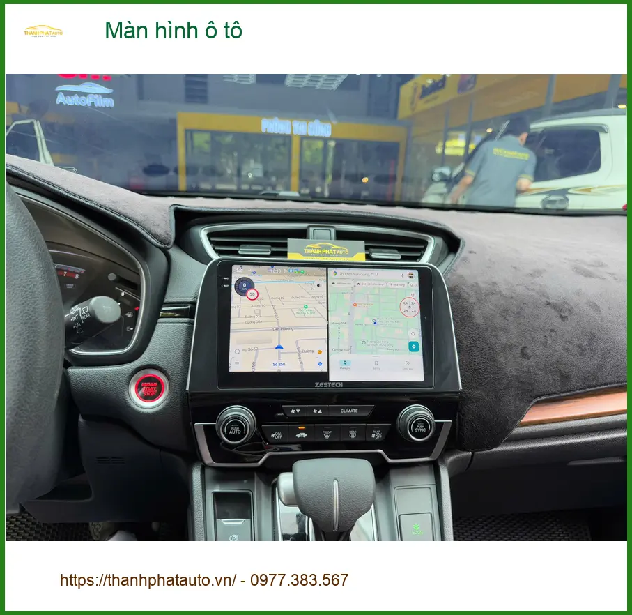 Anh Khang lắp màn hình ô tô VinFast Lux A2.0 tại Cần Giờ vì màn hình zin quá lỗi thời ảnh thực tế 2