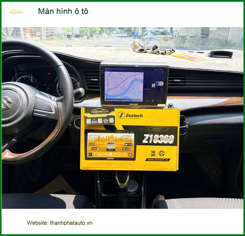 Anh Tùng lắp màn hình ô tô Android cho Hyundai Accent tại Quận 6