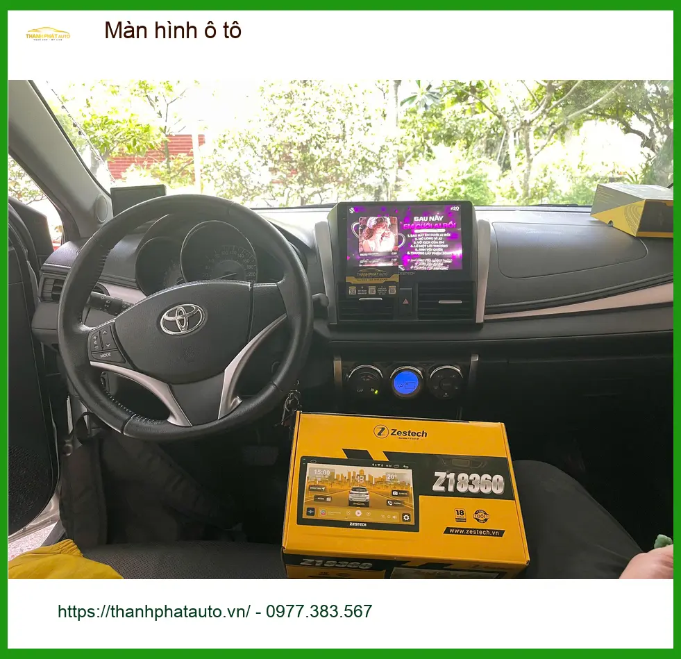 Anh Kiên nâng cấp màn hình ô tô cho Hyundai Accent tại Hóc Môn để lái xe tiện nghi hơn