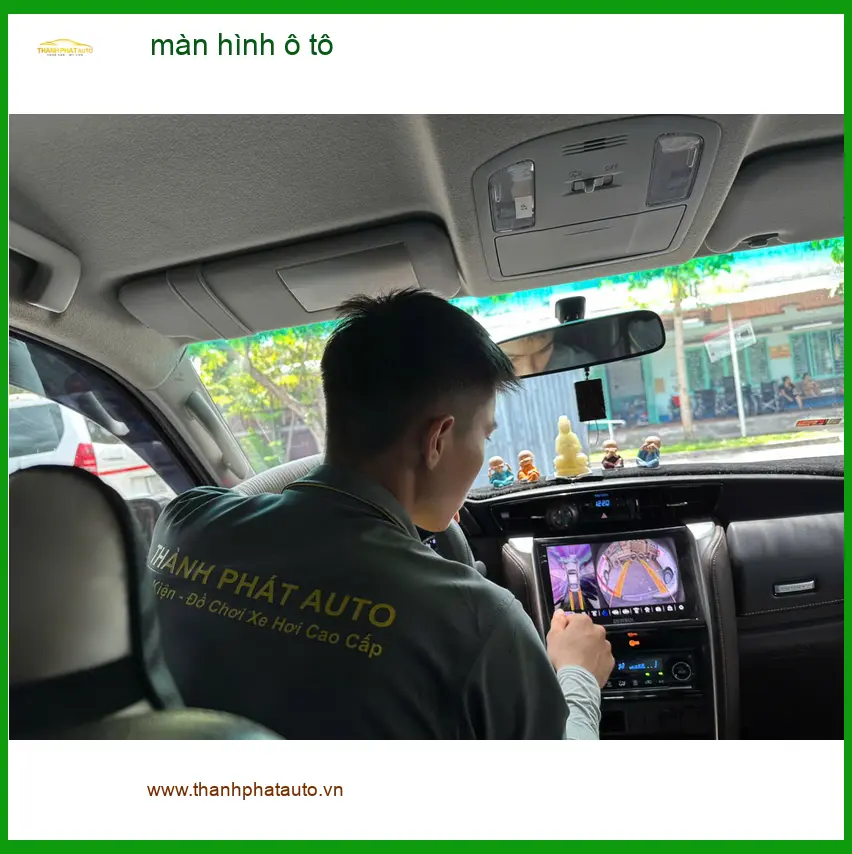Anh Khôi nâng cấp màn hình ô tô Subaru Forester tại Hóc Môn vì màn zin đã cũ ảnh thực tế 3
