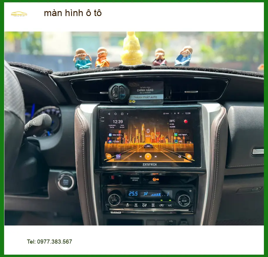 Anh Khôi nâng cấp màn hình ô tô Subaru Forester tại Hóc Môn vì màn zin đã cũ ảnh thực tế 4