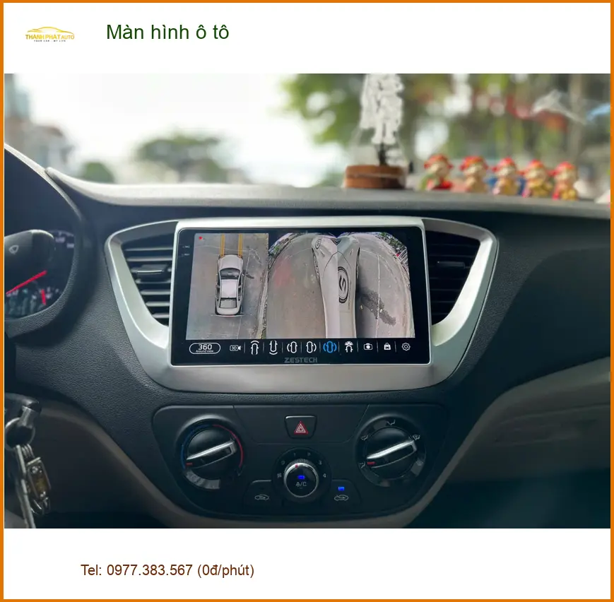 Chú Cảnh lắp Màn hình ô tô cho Hyundai Accent tại Quận 11 để xem bản đồ và giải trí tốt hơn ảnh thực tế 3