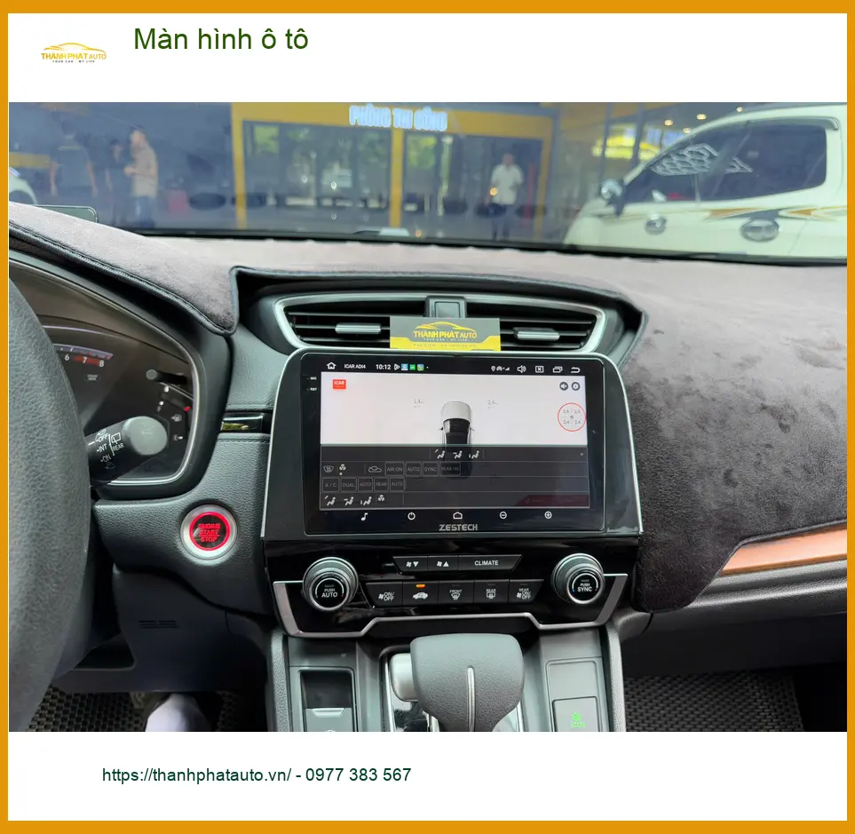 Chú Minh nâng cấp Màn hình ô tô cho Honda CR-V ở Quận 4 vì màn zin quá lỗi thời