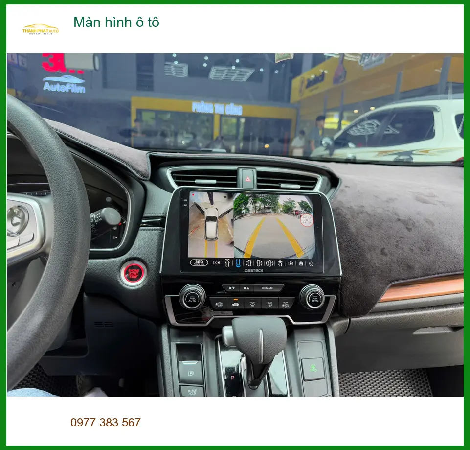 Chú Minh nâng cấp Màn hình ô tô cho Honda CR-V ở Quận 4 vì màn zin quá lỗi thời ảnh thực tế 2