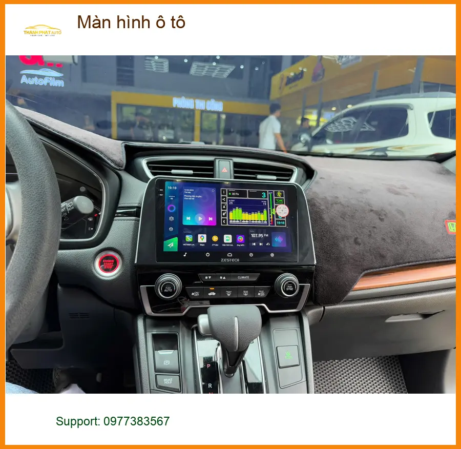 Chú Minh nâng cấp Màn hình ô tô cho Honda CR-V ở Quận 4 vì màn zin quá lỗi thời ảnh thực tế 3
