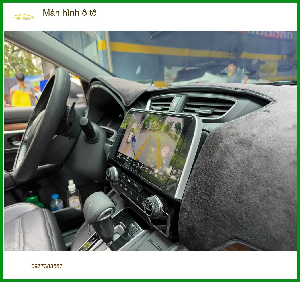 Chú Minh nâng cấp Màn hình ô tô cho Honda CR-V ở Quận 4 vì màn zin quá lỗi thời ảnh thực tế 4