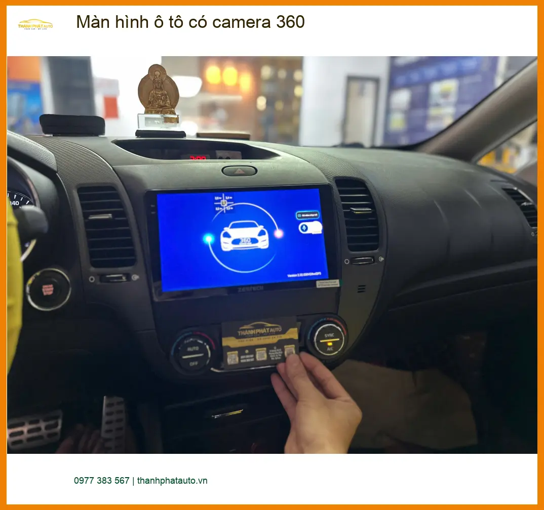 Anh Thắng lắp màn hình ô tô có camera 360 cho Hyundai Accent tại Quận 4 ảnh thực tế 3