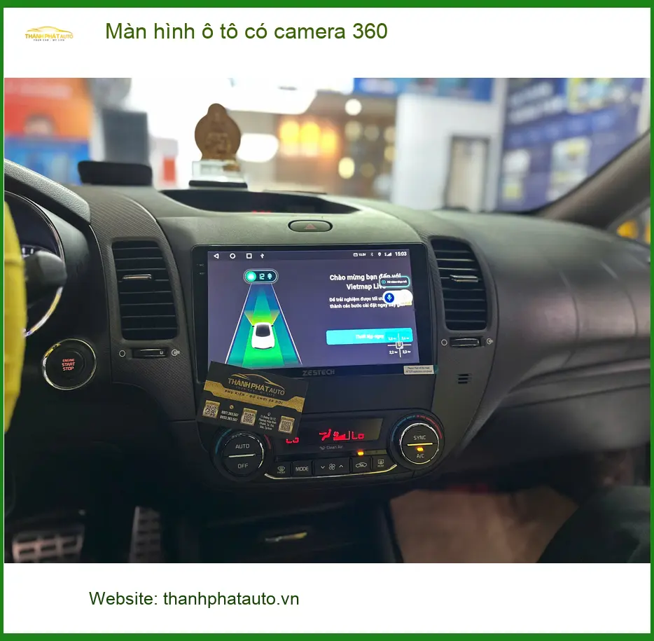 Anh Thắng lắp màn hình ô tô có camera 360 cho Hyundai Accent tại Quận 4 ảnh thực tế 4