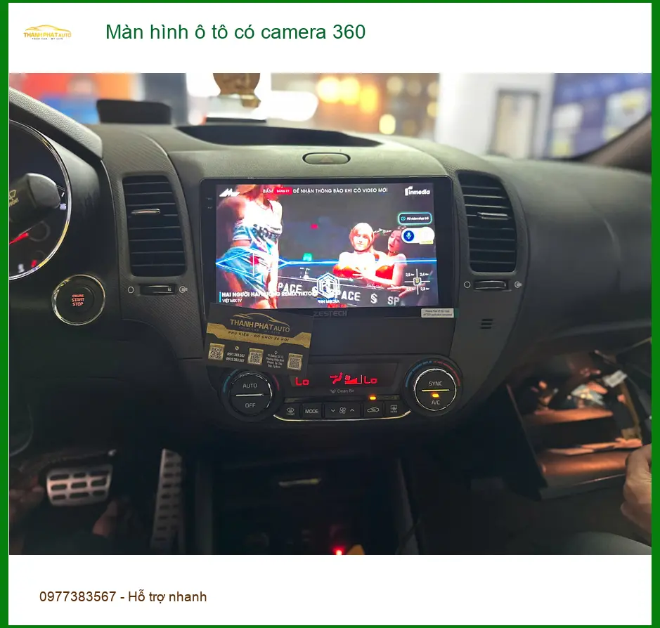Anh Minh lắp màn hình ô tô có camera 360 cho Toyota Vios tại Quận Bình Tân