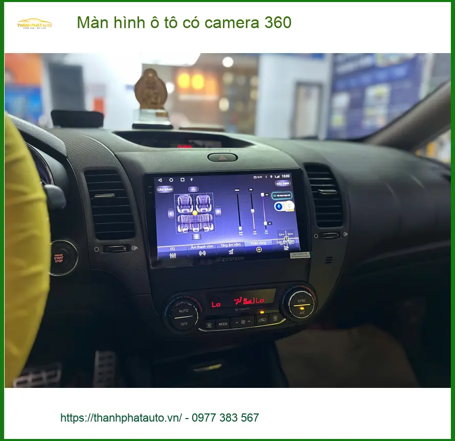 Anh Minh lắp màn hình ô tô có camera 360 cho Toyota Vios tại Quận Bình Tân ảnh thực tế 4