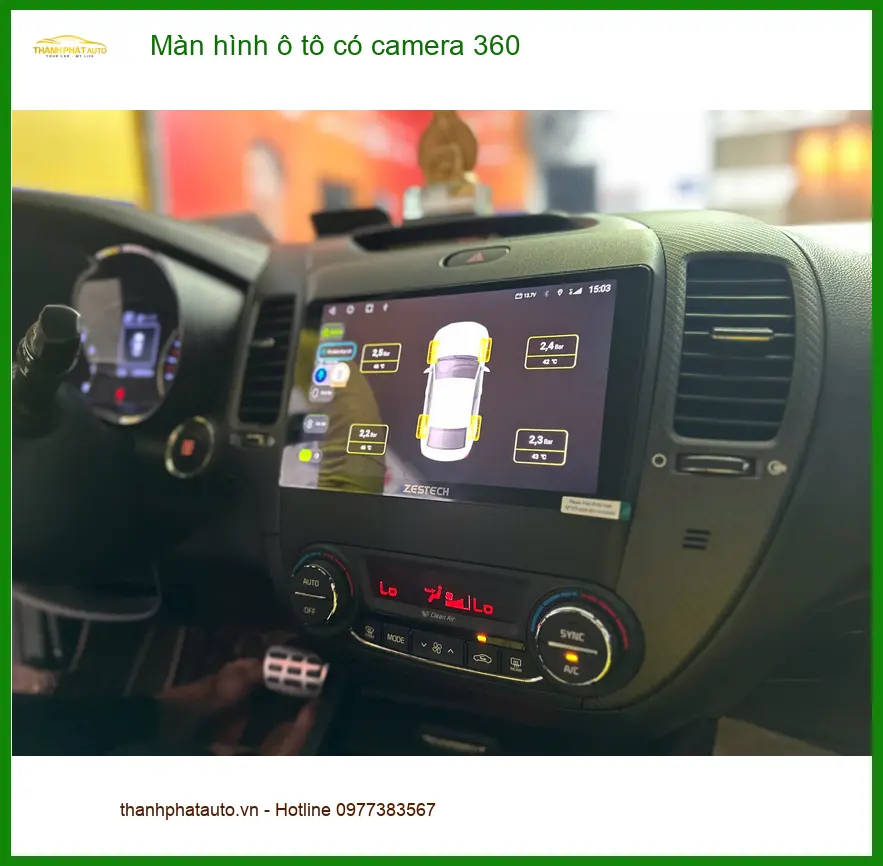 Chú Minh lắp màn hình ô tô có camera 360 cho Honda CRV tại Quận 9
